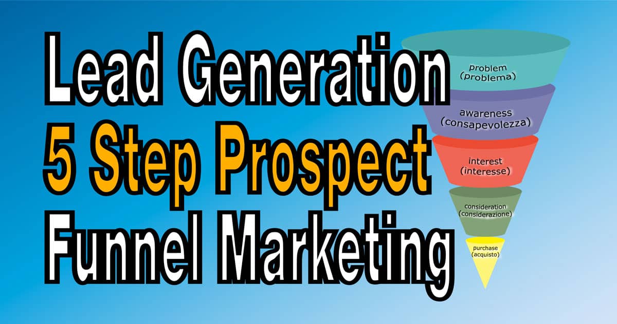 Lead Generation 5 Step Prospect Funnel Marketing